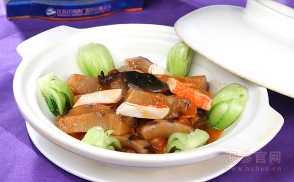 堂灼活海参做法